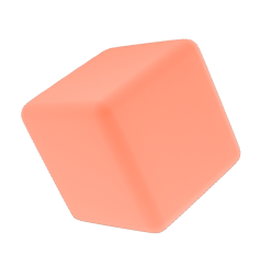 Orange Round Cube